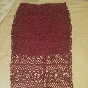 Express Crochet Pencil Skirt Size 8
